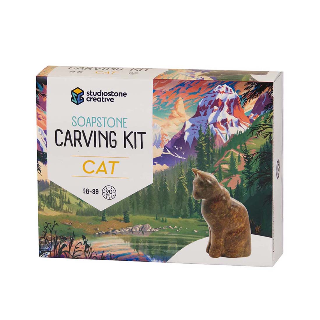 Cat Soapstone Carving Kit