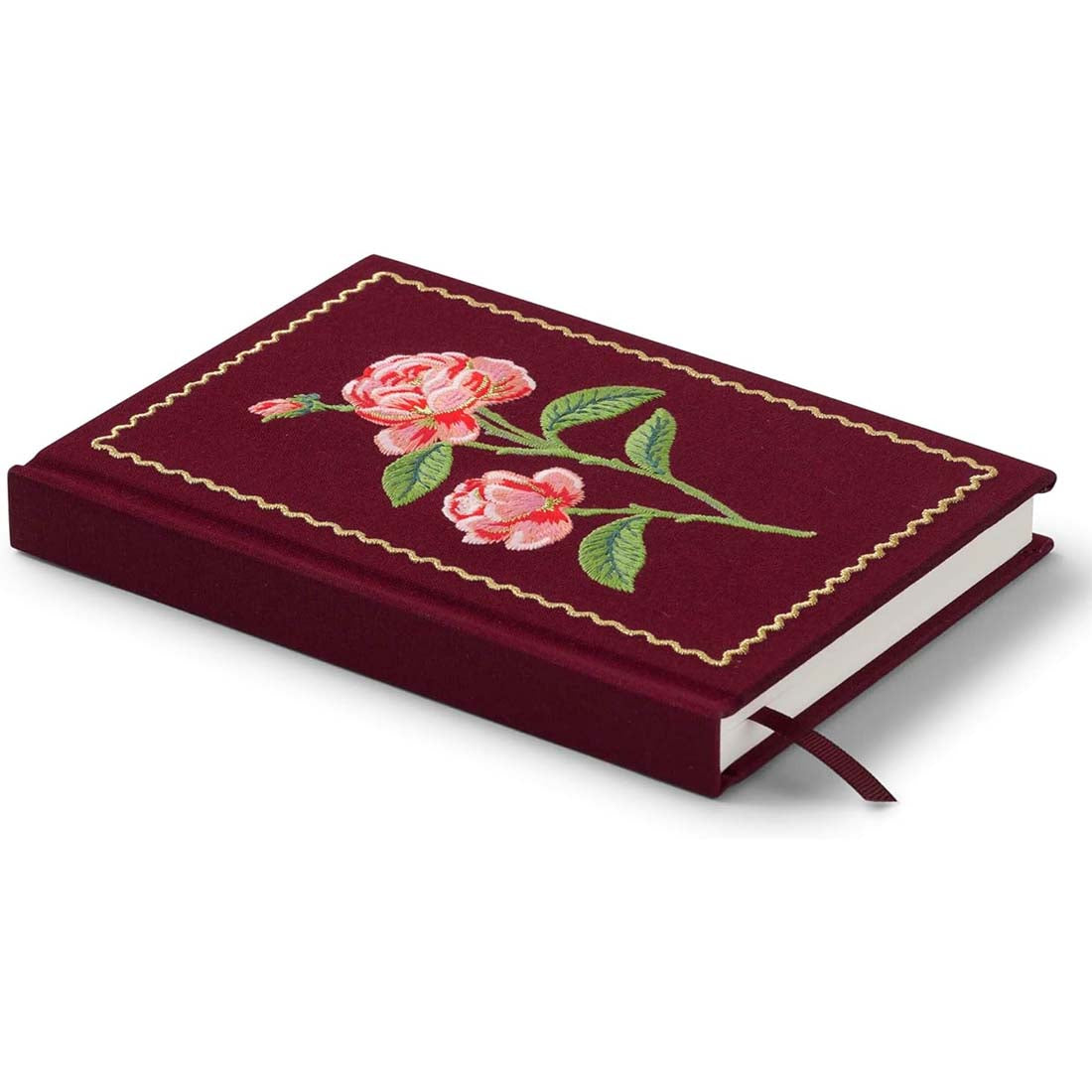 Roses Embroidered Journal