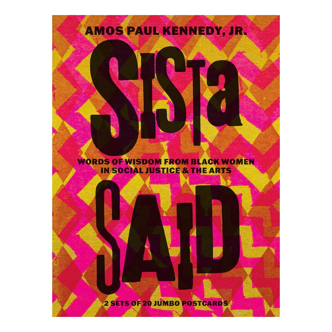 Book cover of 'Sista Said' with geometric pattern and text
