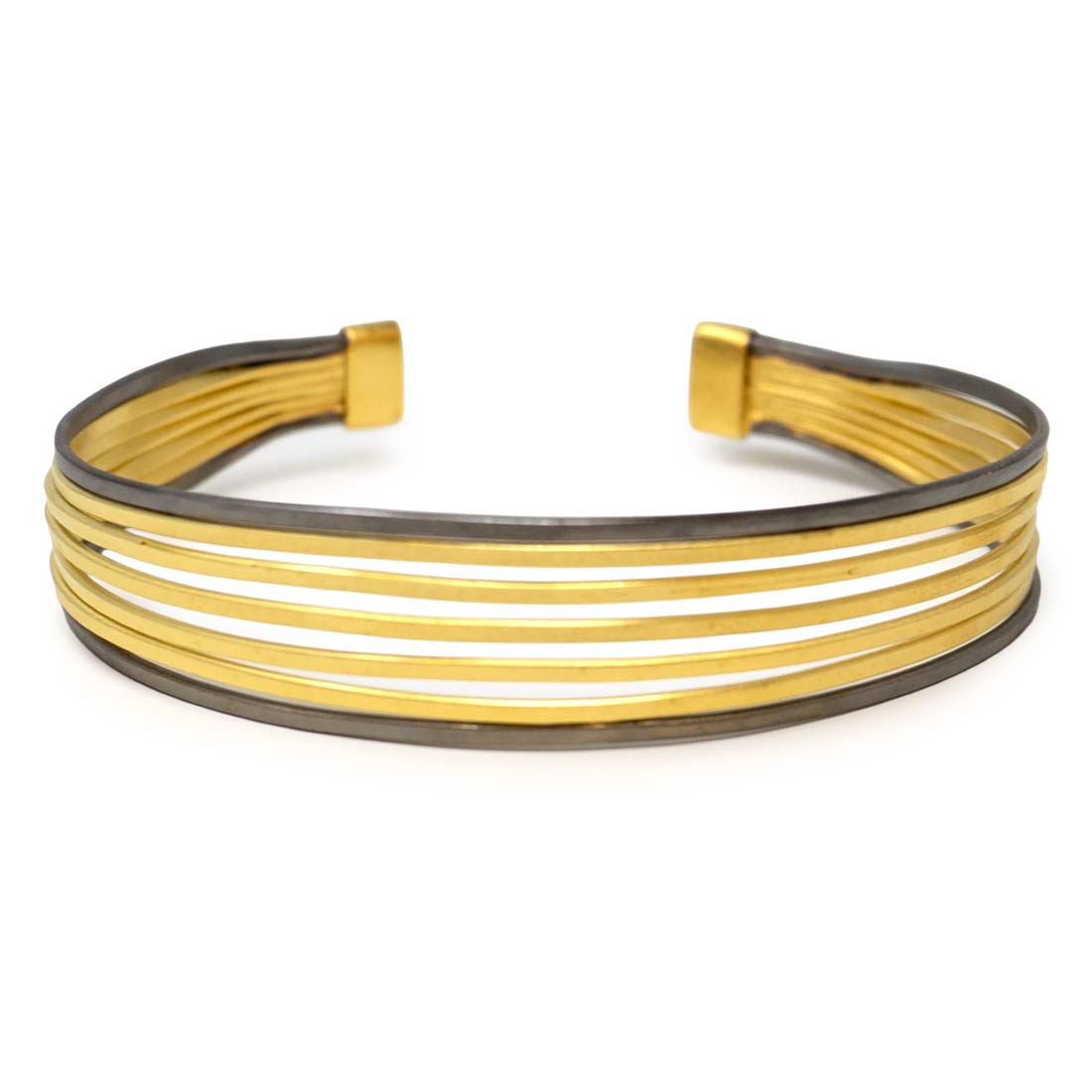 Sterling Silver 18K Gold-Plate Cuff