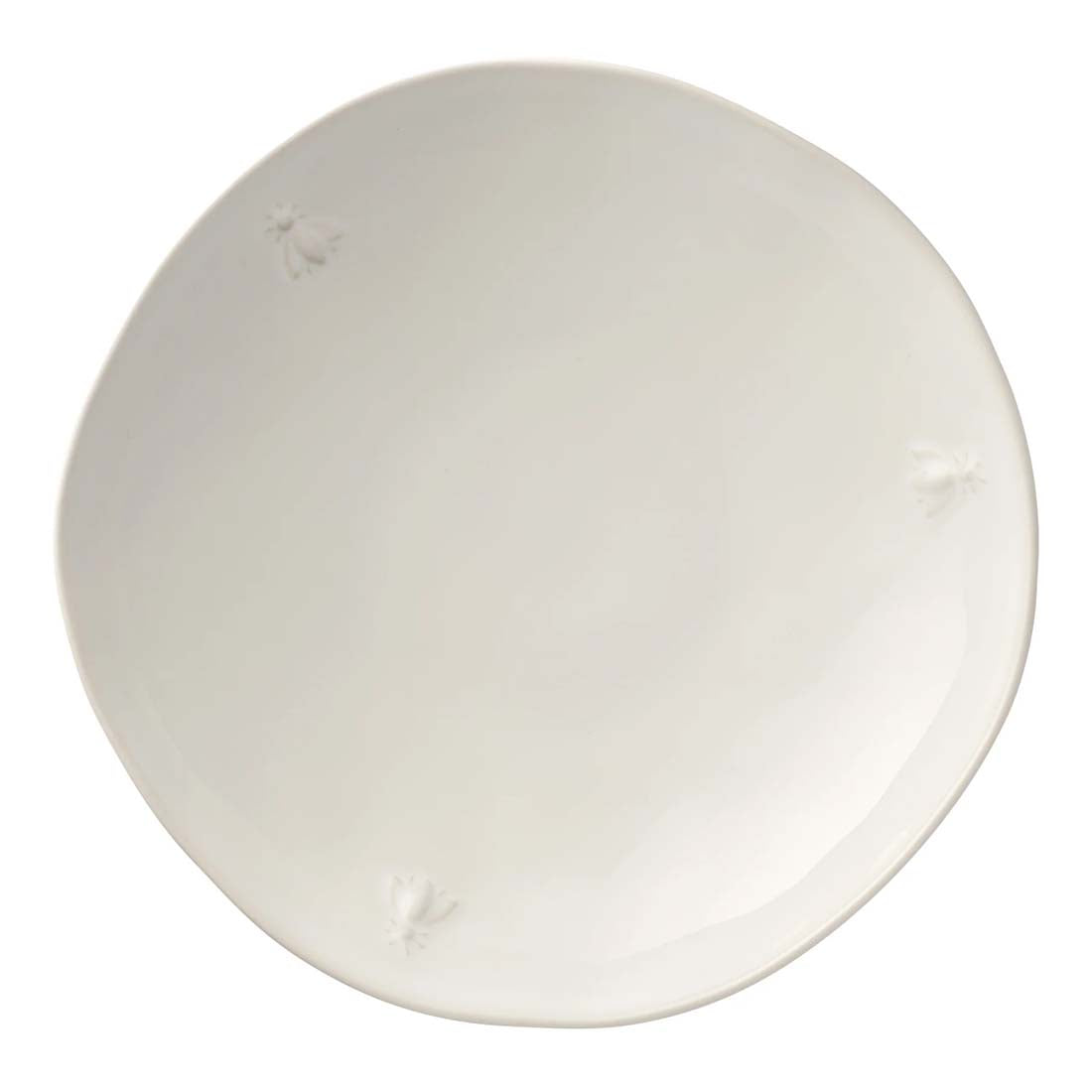 Ecru Bee Ceramic Pasta Plate