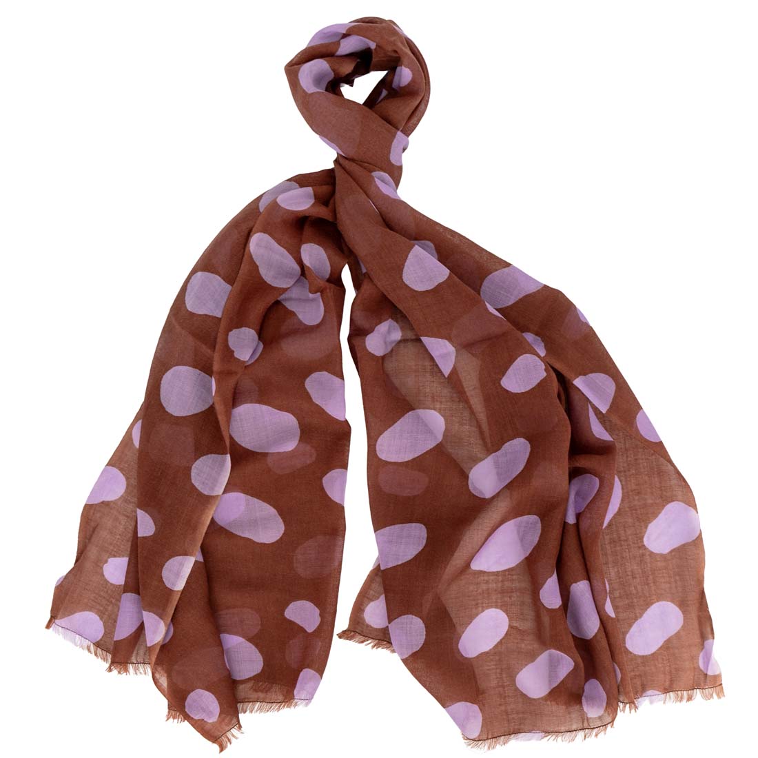 Lilac & Chocolate Dream Scarf