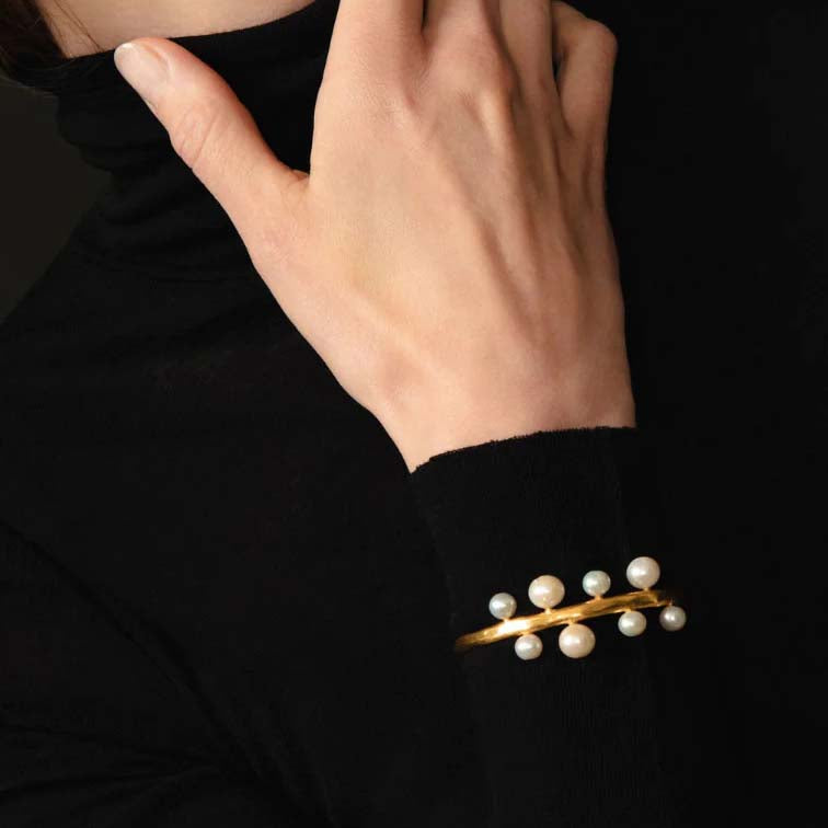 Soleil White Pearl Cuff