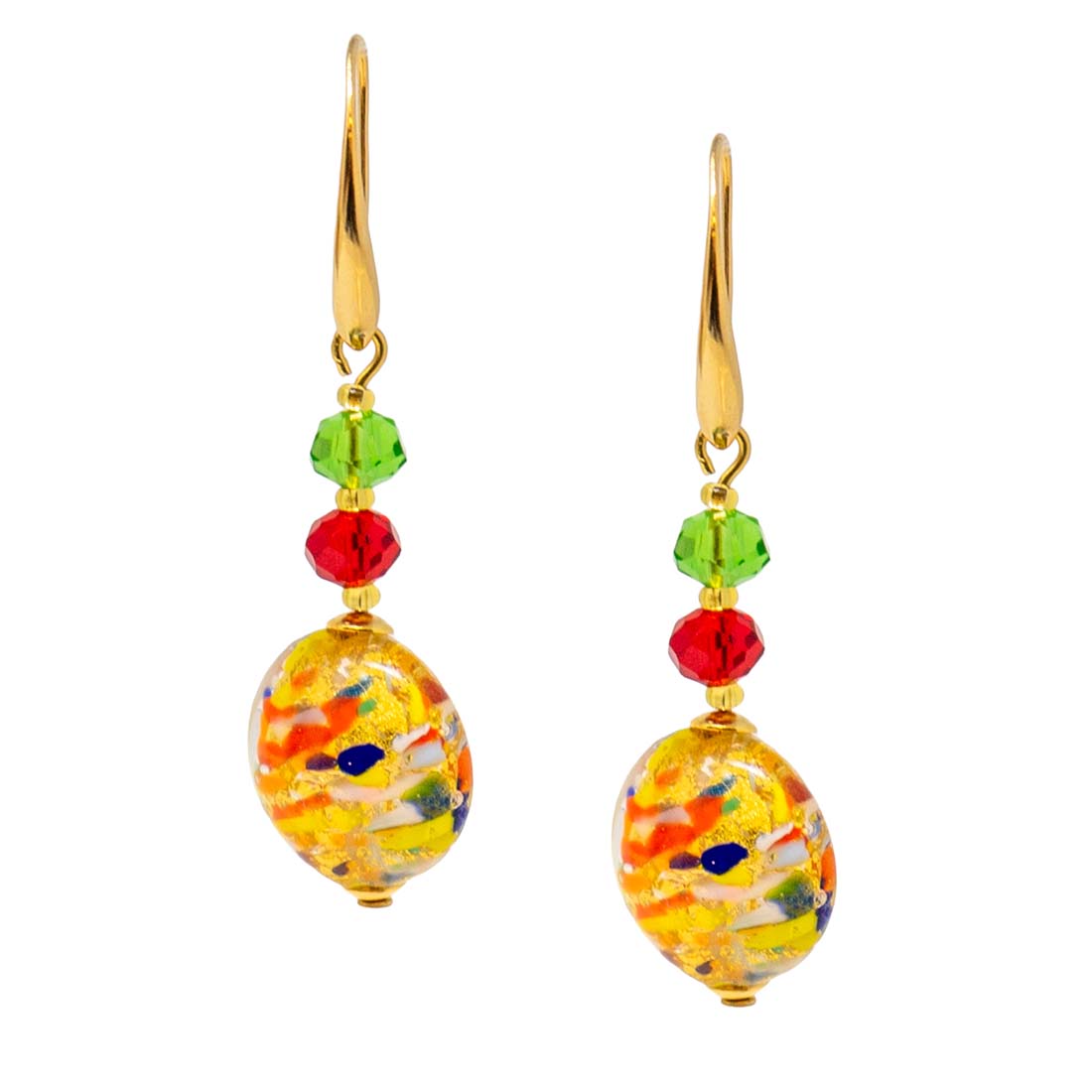 Confetti Venetian Glass Earrings
