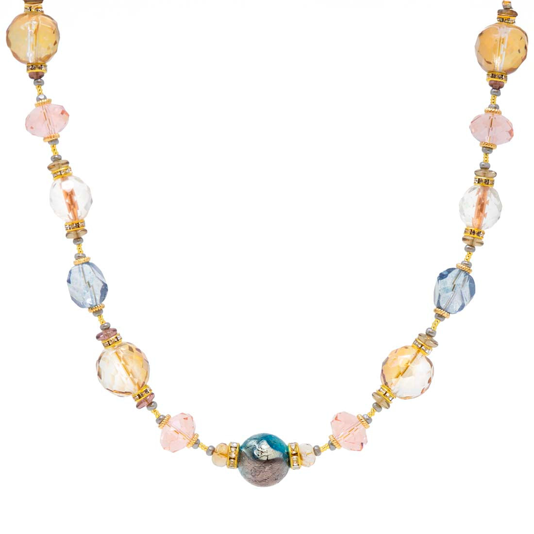 Belle Venetian Glass Bead Necklace