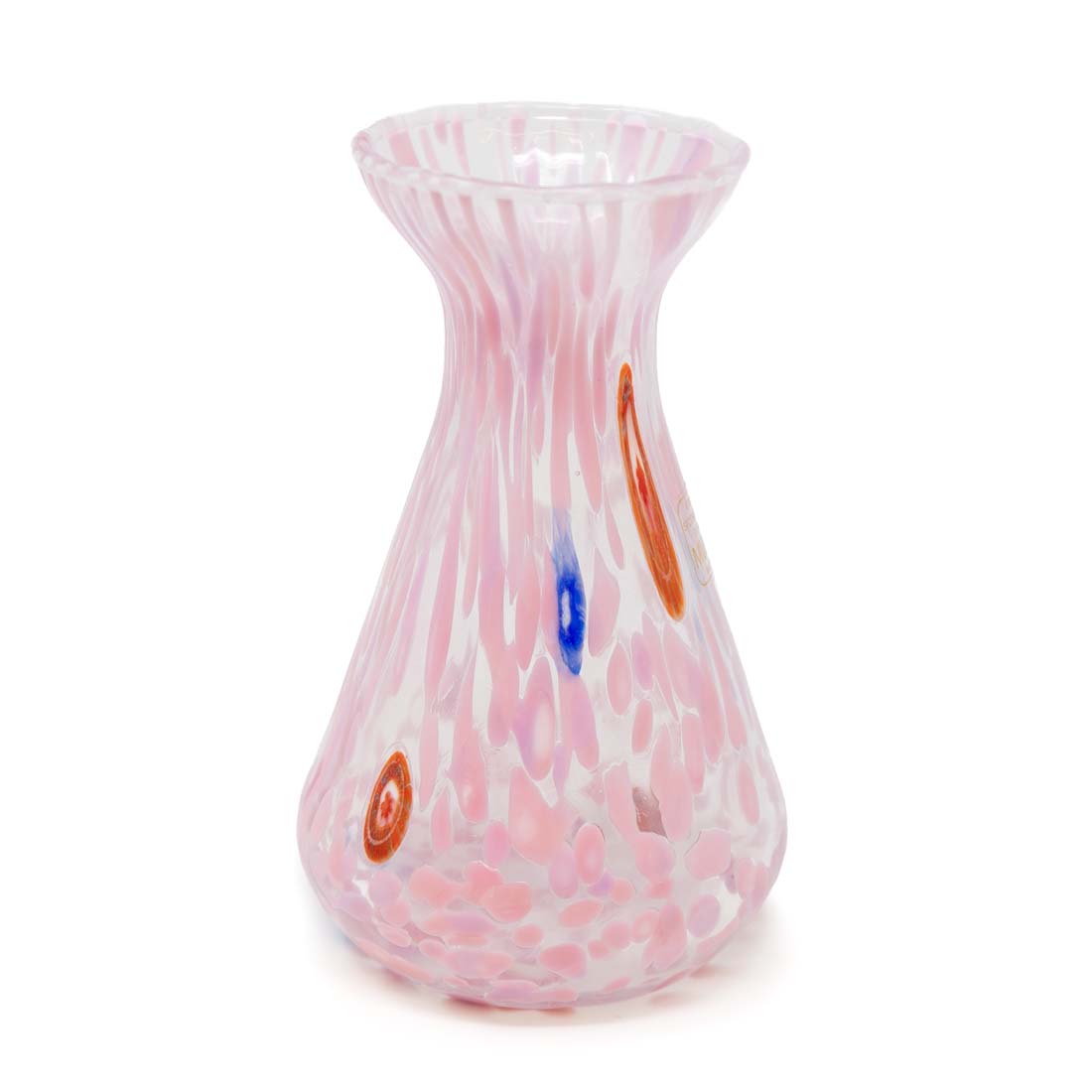 Pink  Venetian Glass Bud Vase