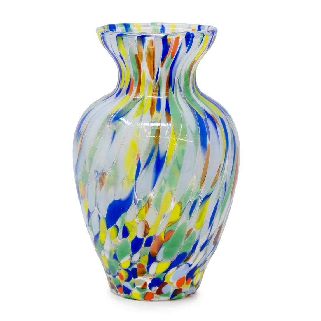 Multi-Color  Venetian Glass Bud Vase