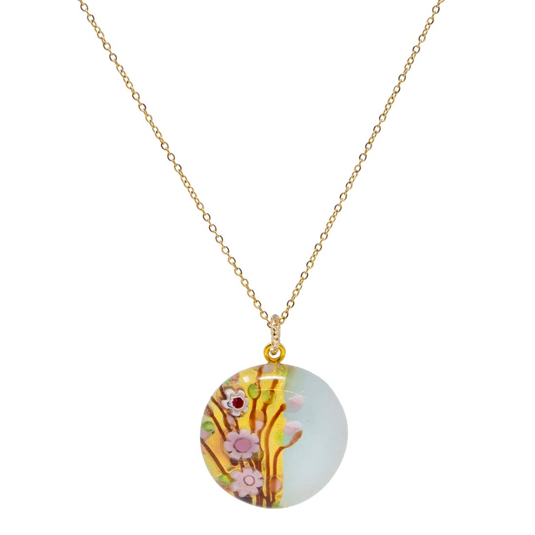 Cherry Blossom Venetian Glass Pendant