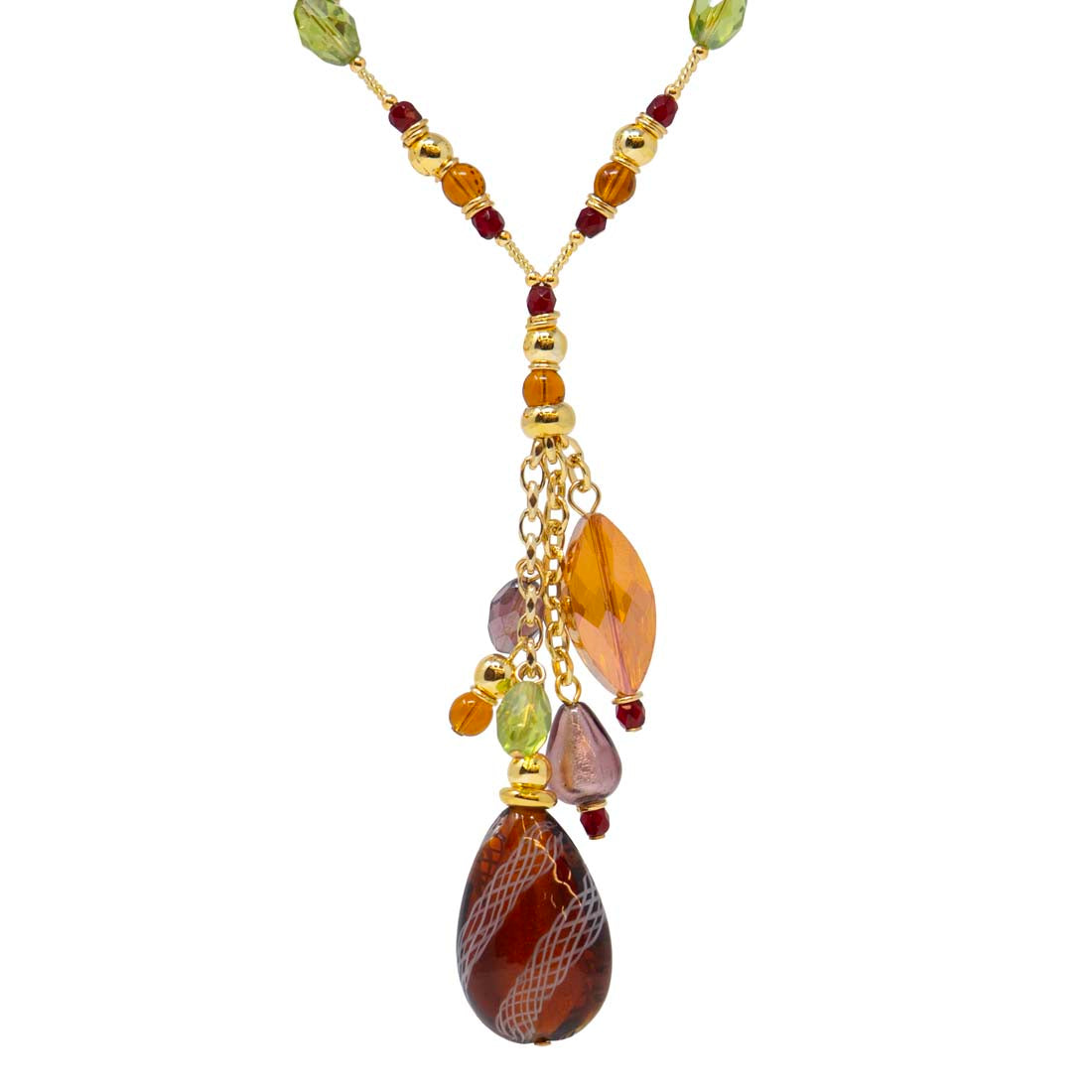 Carnival Venetian Glass Bead Necklace