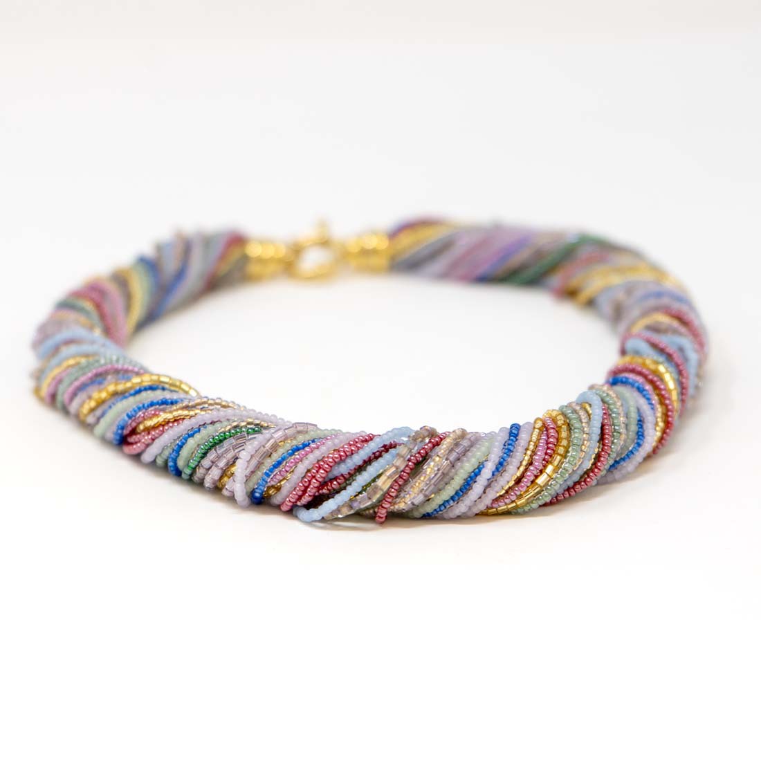 Venetian Glass Twist Statement Necklace
