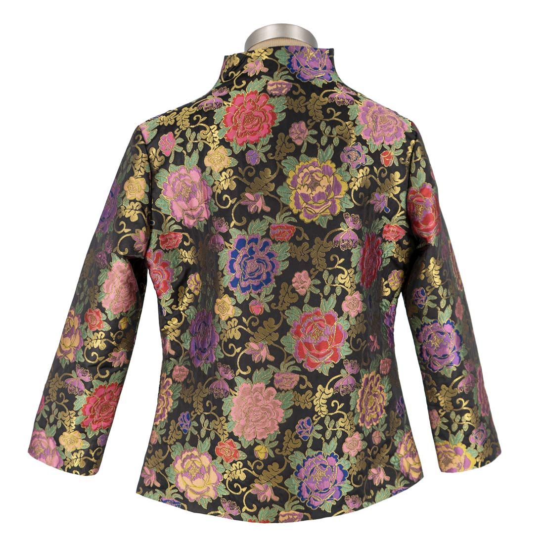 Multi-Floral Print Short Jacket