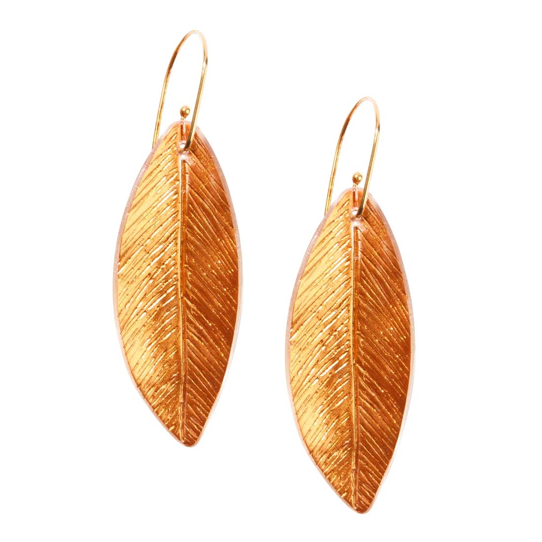 Majesty Copper Resin Earrings