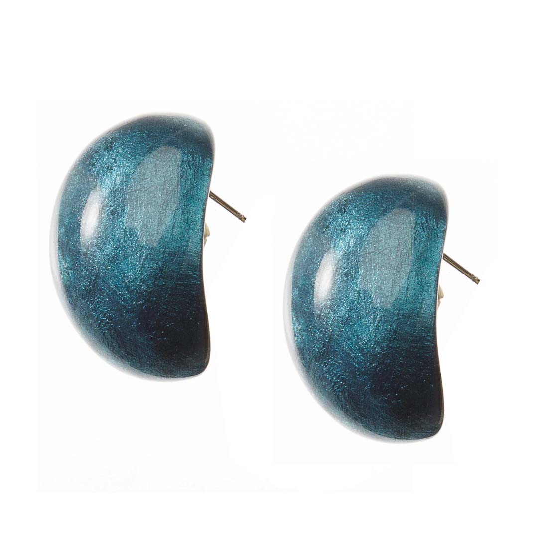 Teal Luxus Resin Earrings