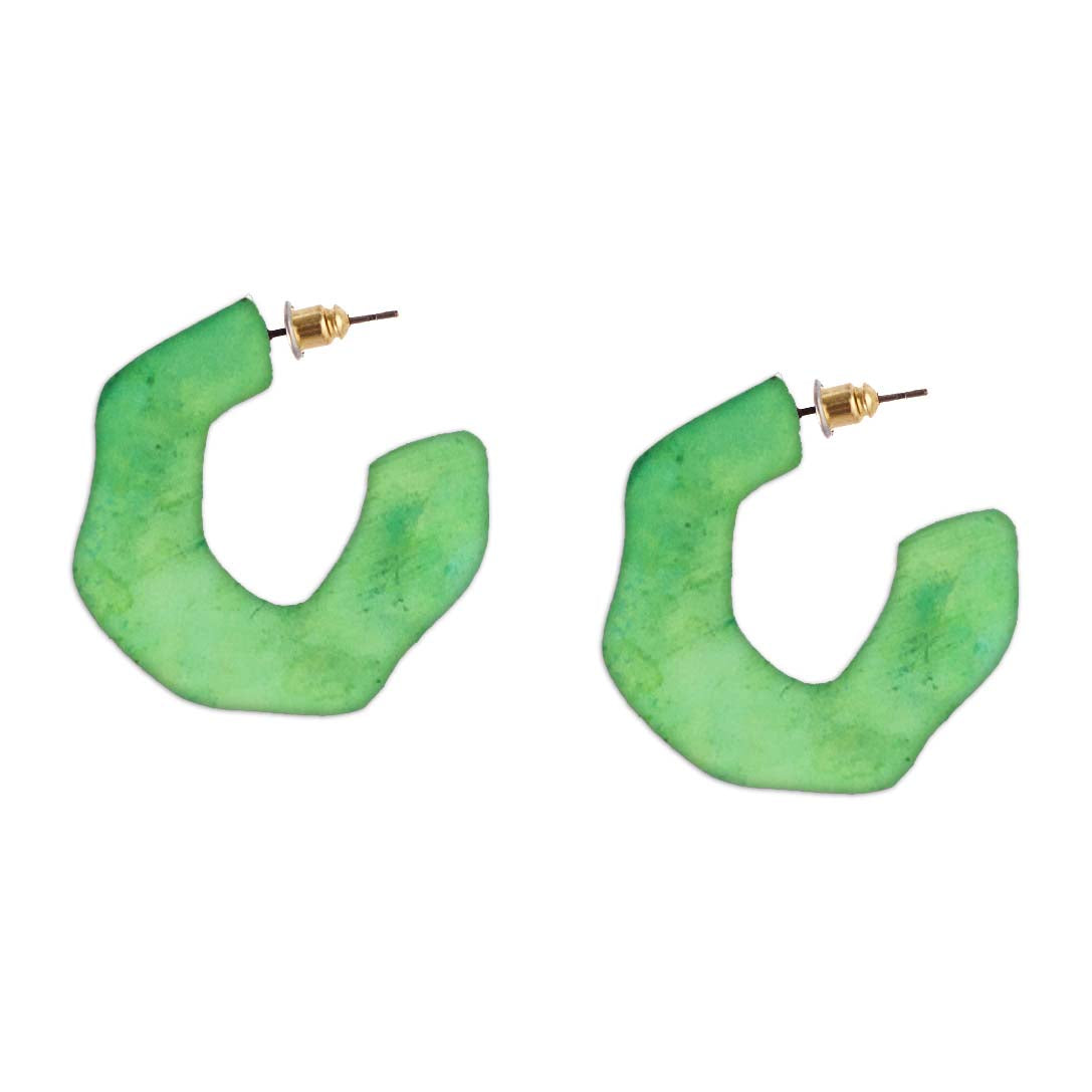Green Mancha Hoops