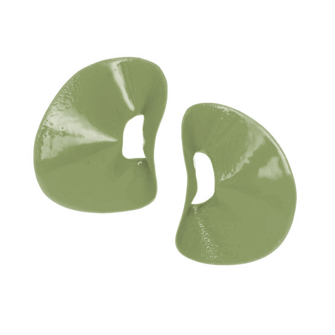 Large Bended Fan Earrings