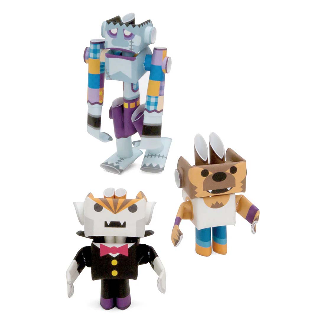 PIPEROID Dracky, Wolffy & Franky Paper Craft Kit