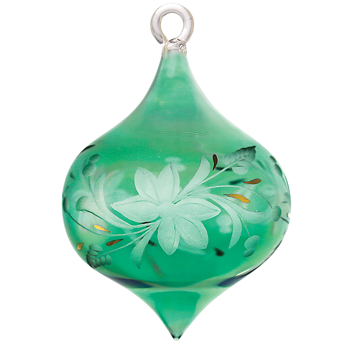 Green Egyptian Glass Ornament