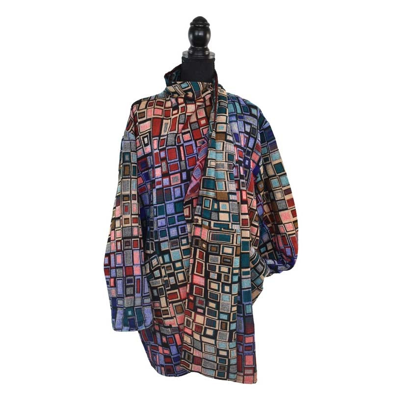 Ozzy Sweater Jacket Wrap Coat with Scarf