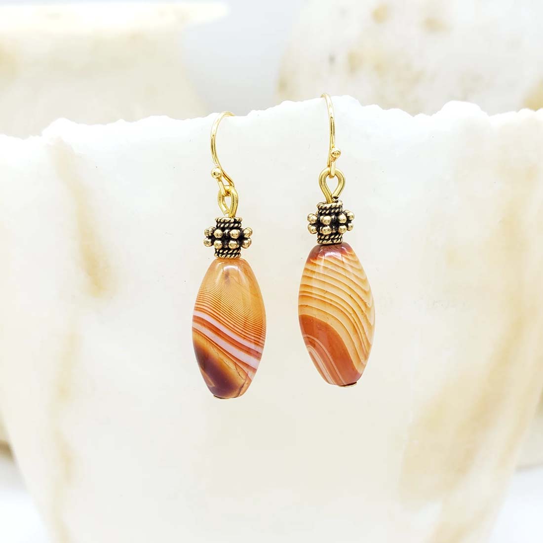 Banded Agate Earrings