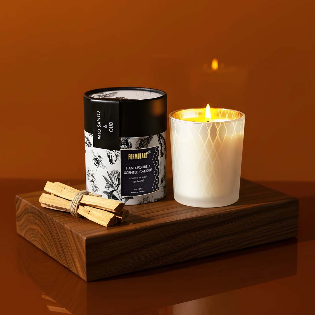 Palo Santo & Oud Glow Candle
