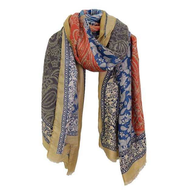 Paisley Flowers Scarf