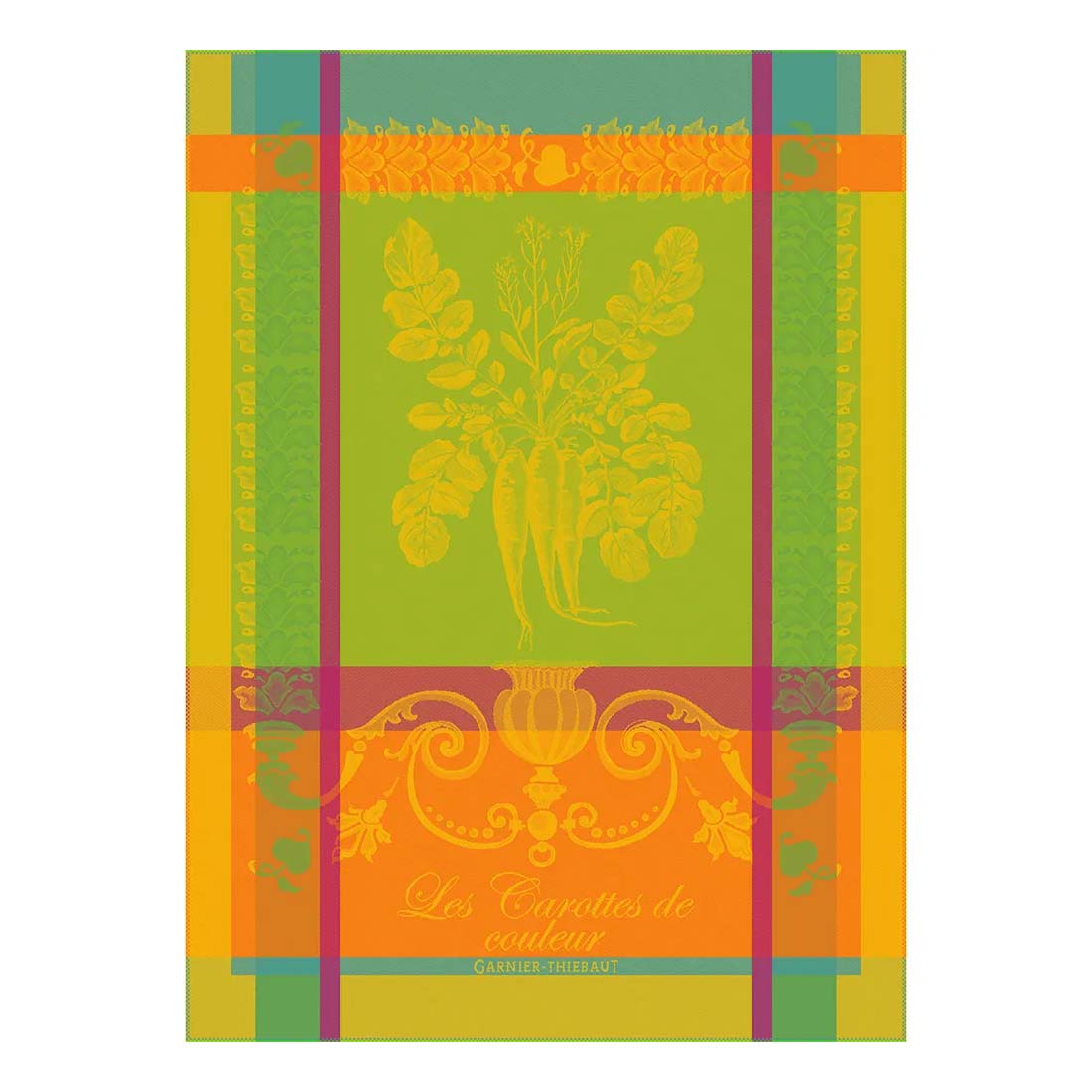 Carottes De Couleur Zeste Jacquard Kitchen Towel
