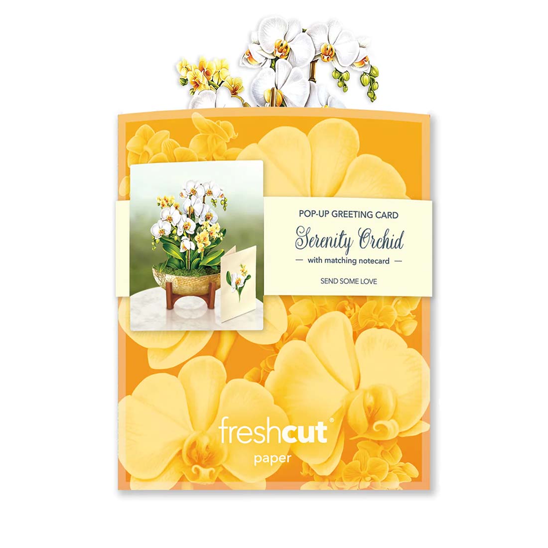 Mini Serenity Orchid Bouquet Card