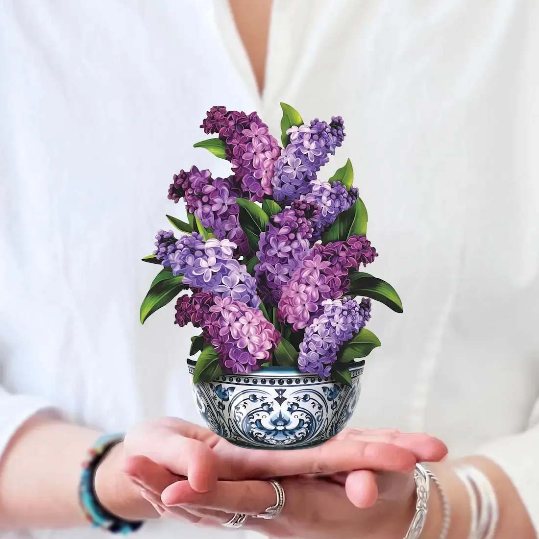 Mini Garden Lilacs Bouquet Cards