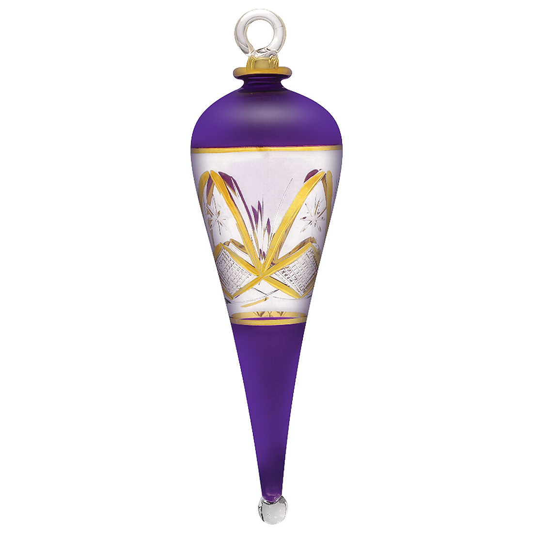 Purple Ornament Egyptian Glass