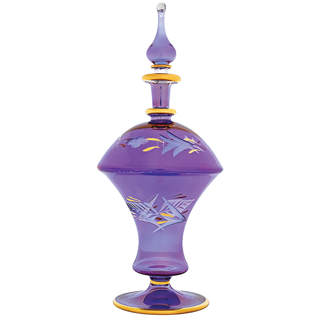 Purple Egyptian Glass Perfume Bottle