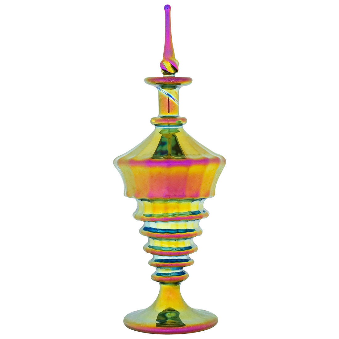 Chromatic Egyptian Glass Perfume Bottle
