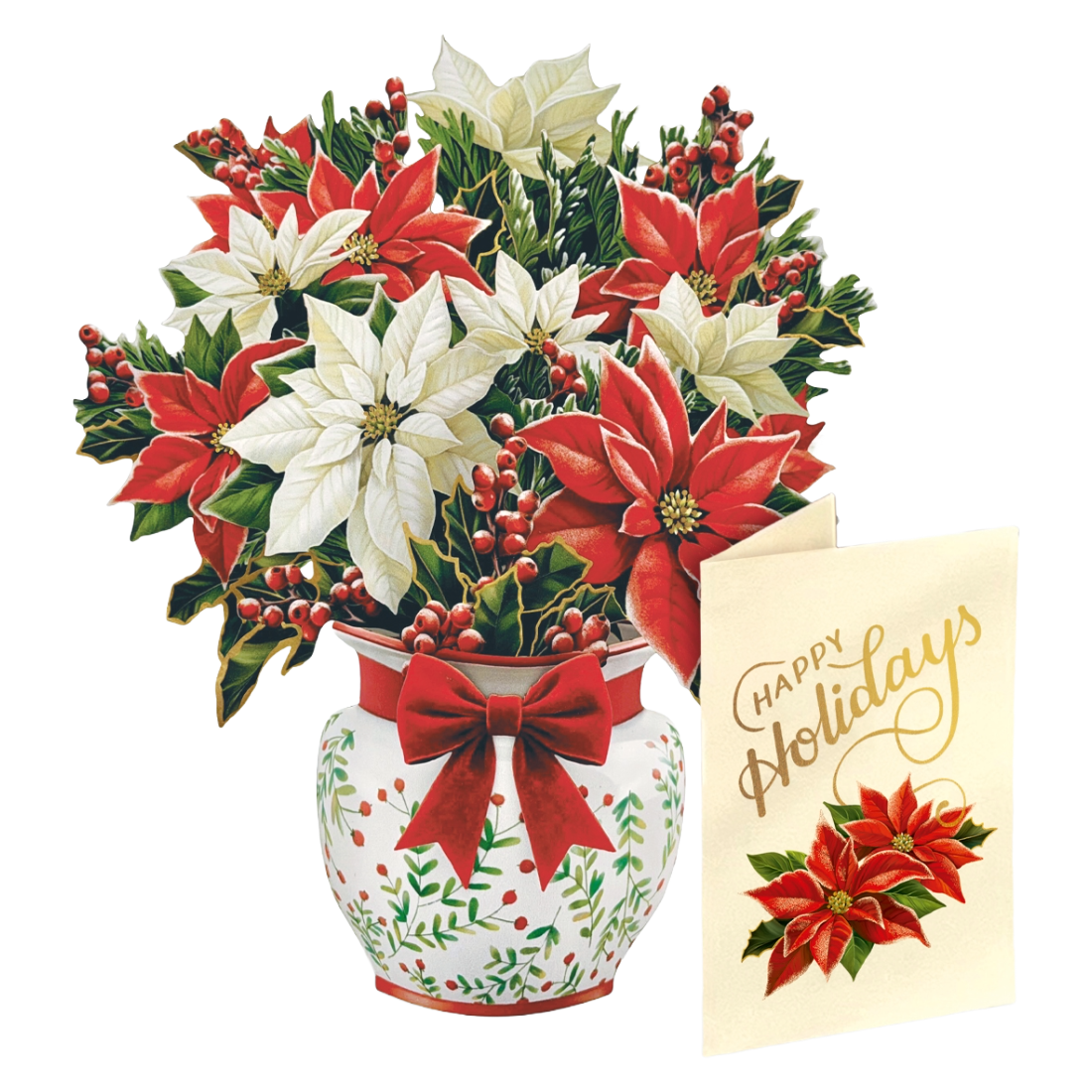 Mini Poinsettia Card