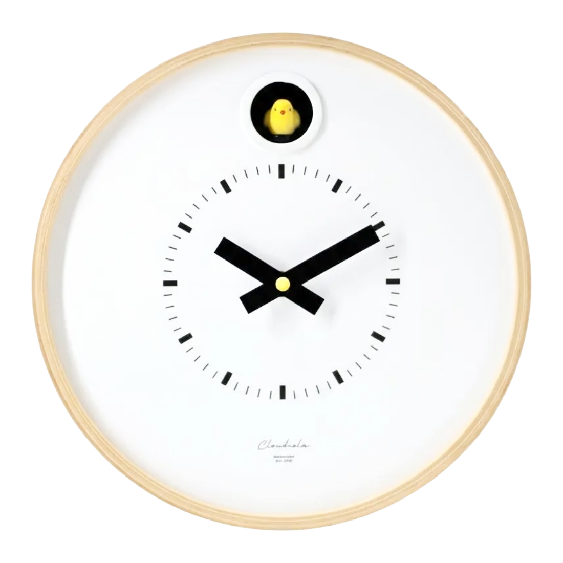 Dot White Modern Cuckoo Clock with Stand