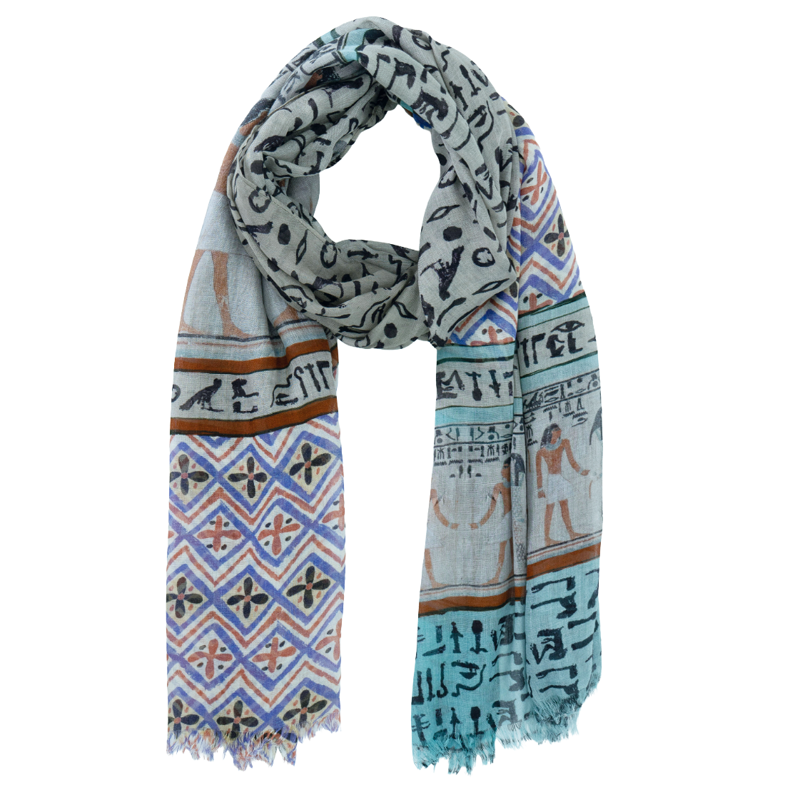 Ancient Egypt Hieroglyphs Scarf