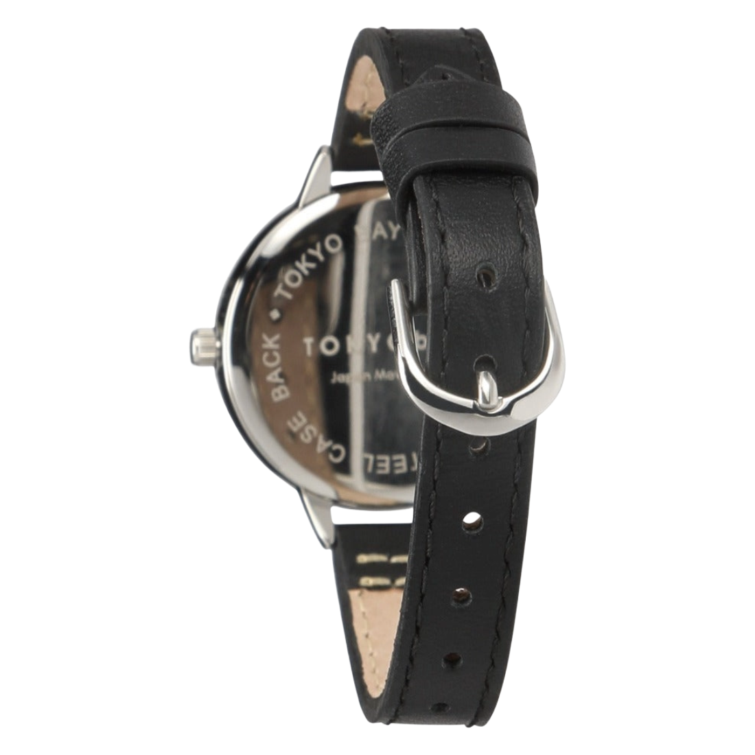 Sovra Black Leather Women's Watch