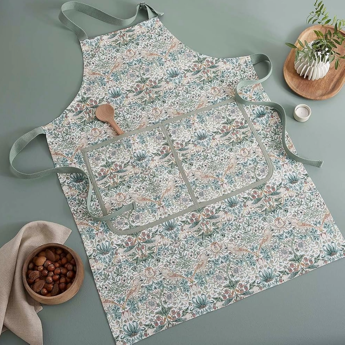 Morris & Co. Strawberry Thief Apron