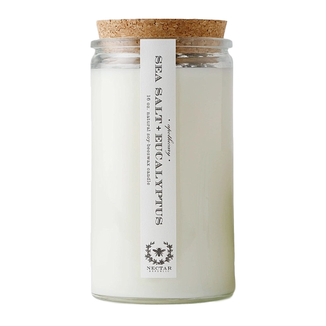 Sea Salt + Eucalyptus Apothecary Candle
