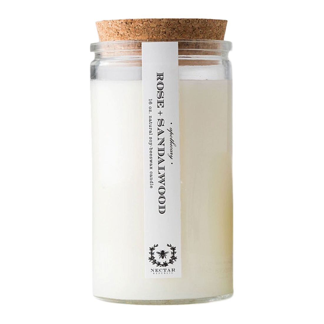 Rose Sandalwood Apothecary Candle
