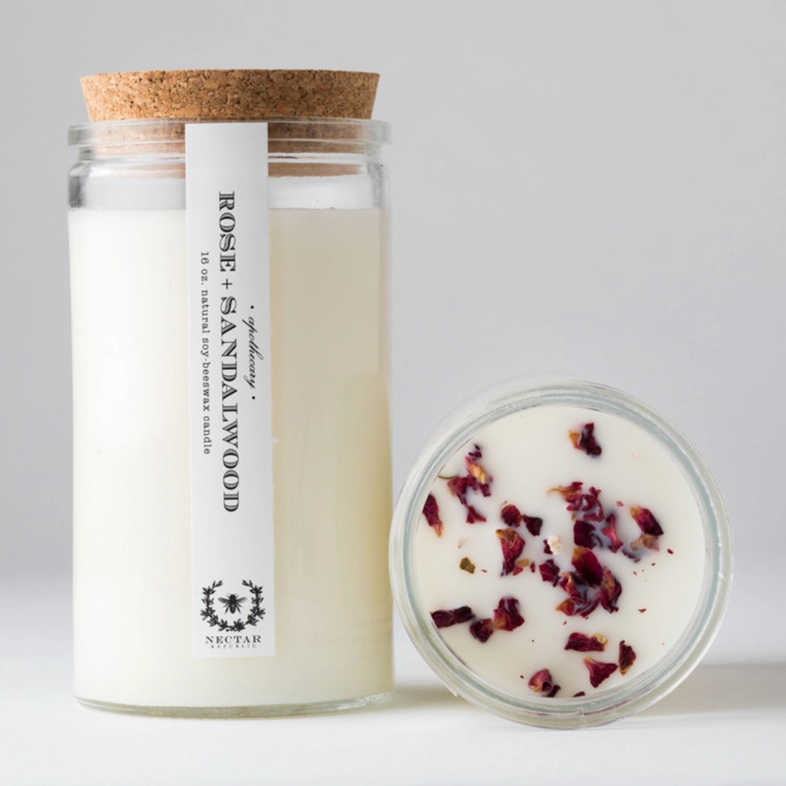 Rose Sandalwood Apothecary Candle