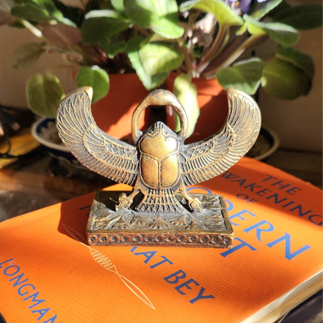 Bronze Winged Scarab 4 in