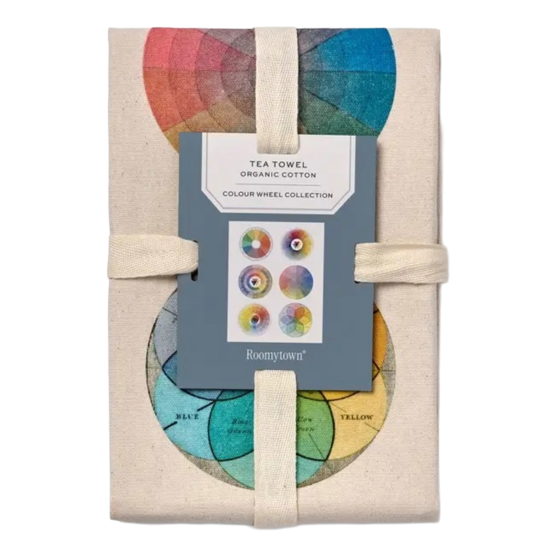 Organic Cotton Tea Towel Colour Wheel Collection