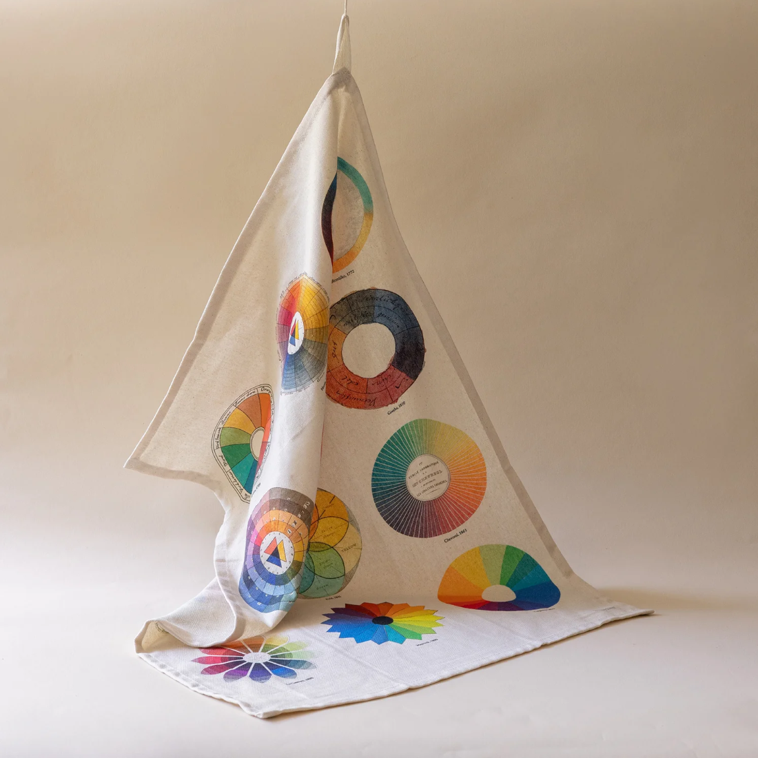 Organic Cotton Tea Towel Colour Wheel Collection