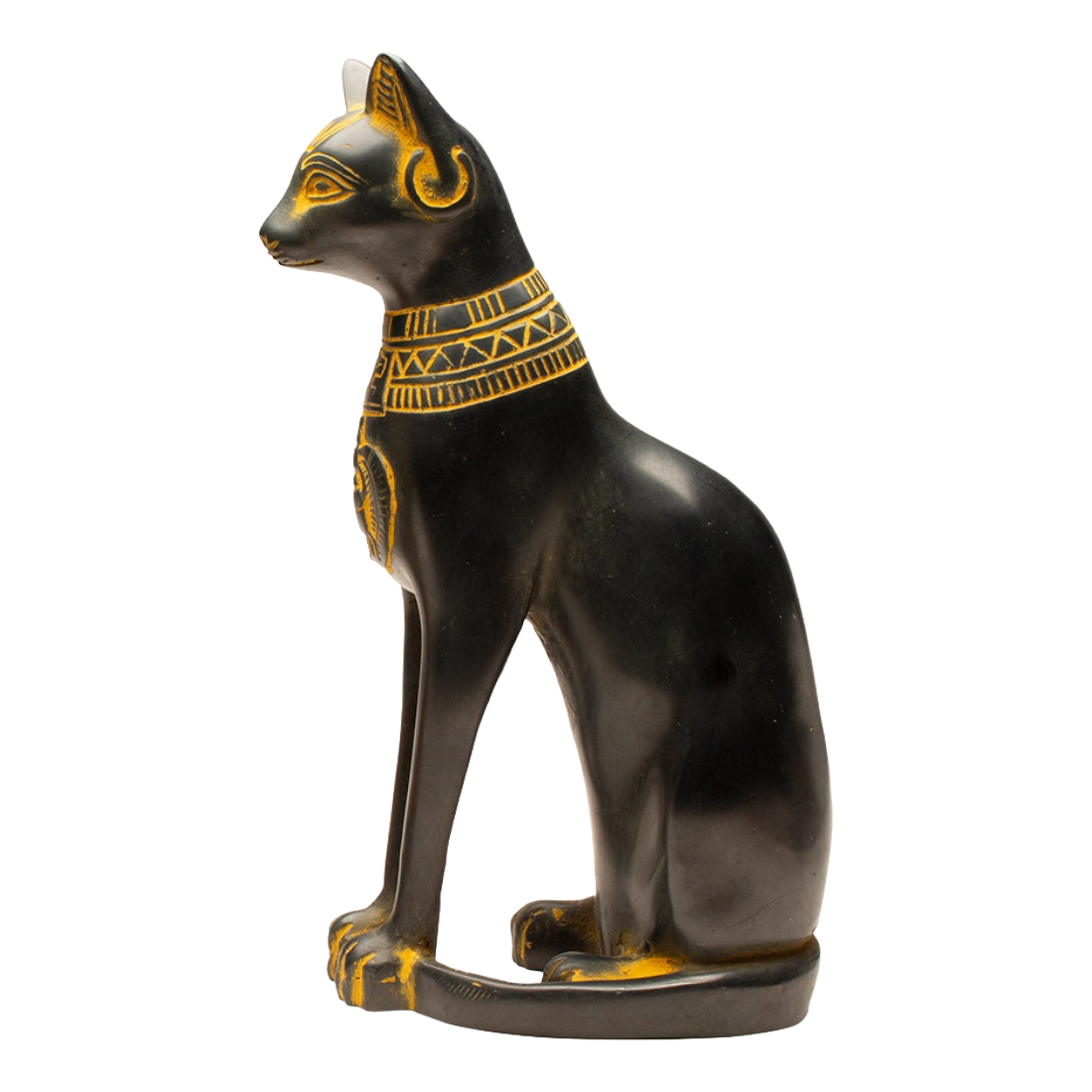 Bastet Cat Antique Gold Small