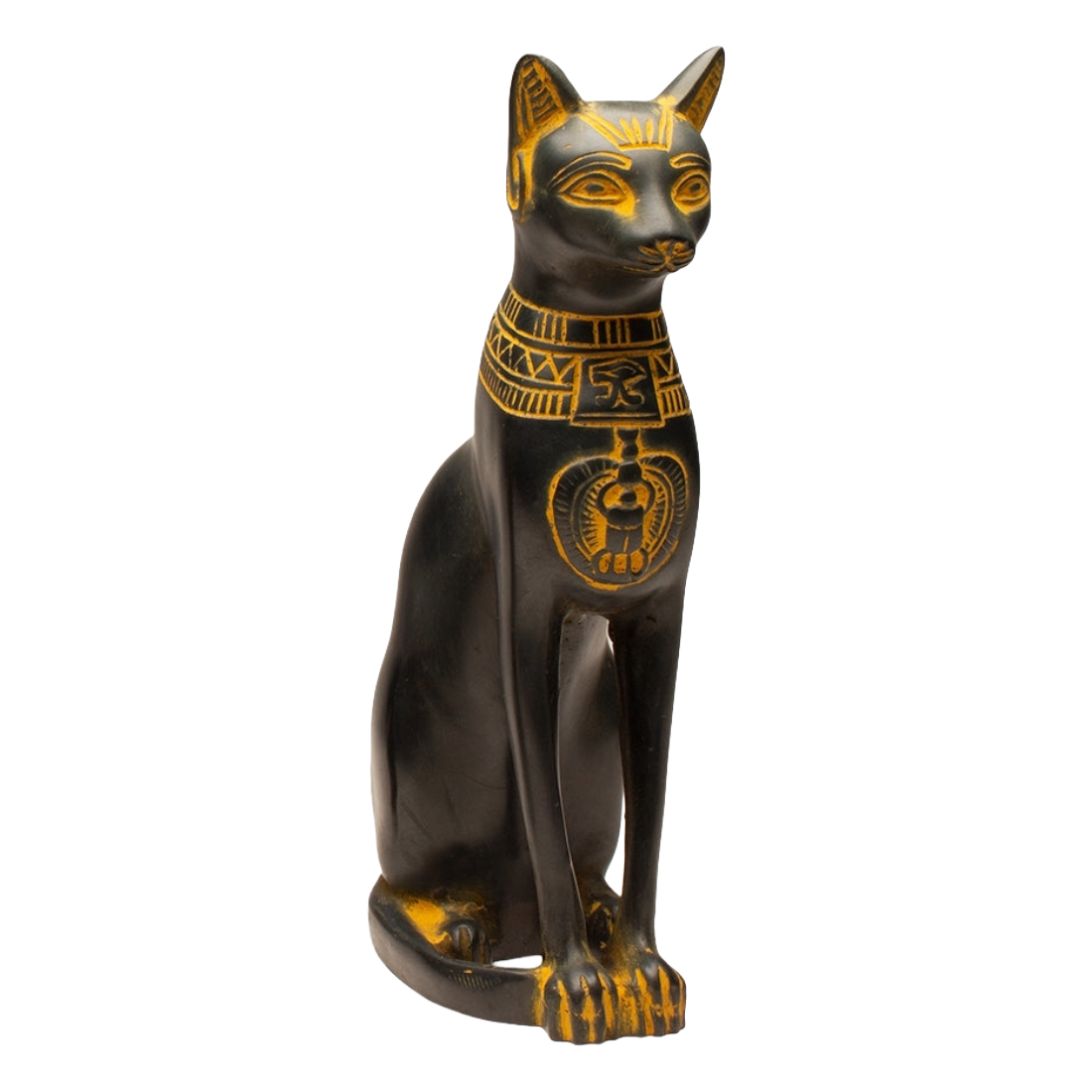 Bastet Cat Antique Gold Small