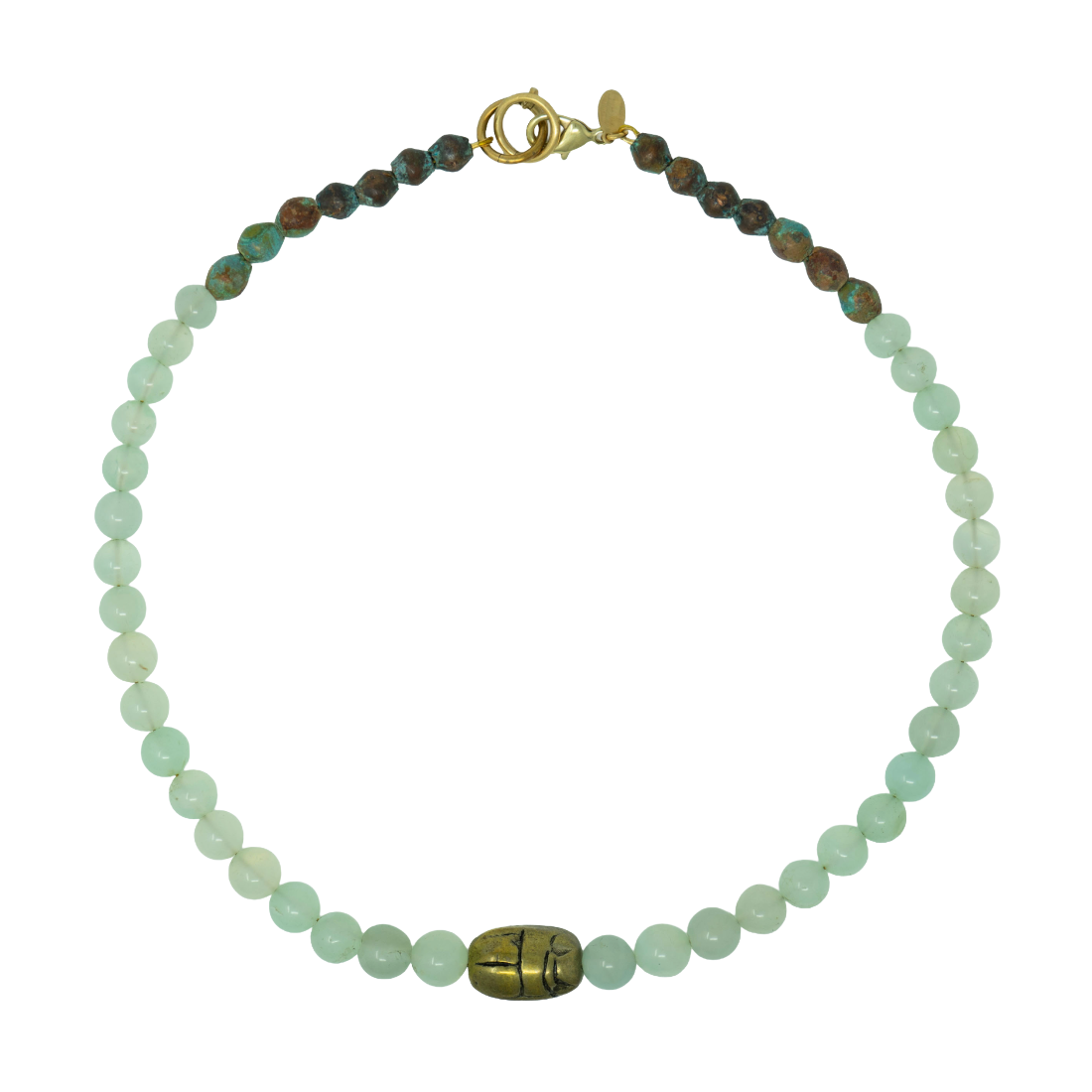 Little Scarab Beaded Necklace