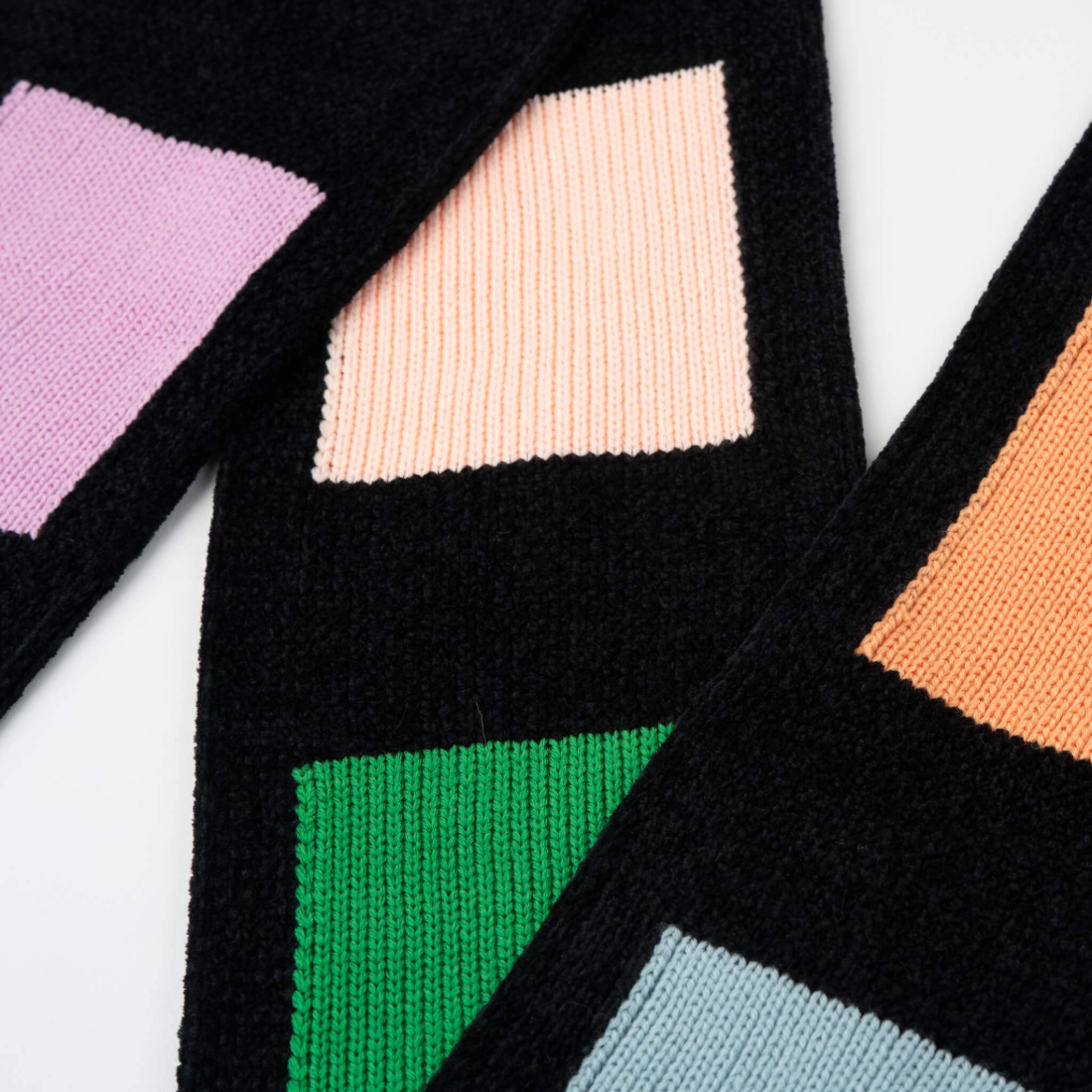 Chenille Swatch Skinny Scarf