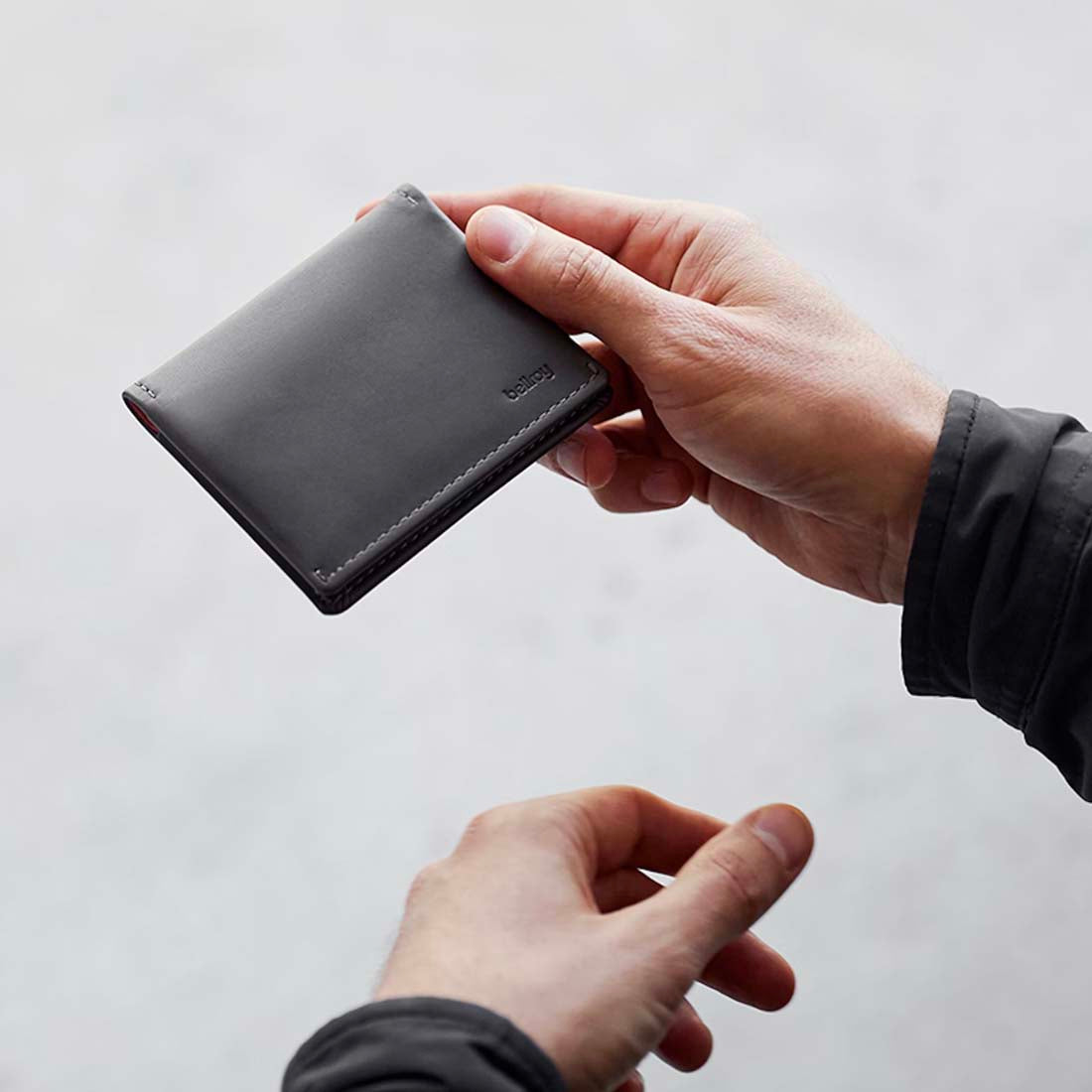 Deep Plum Slim Sleeve Leather Wallet
