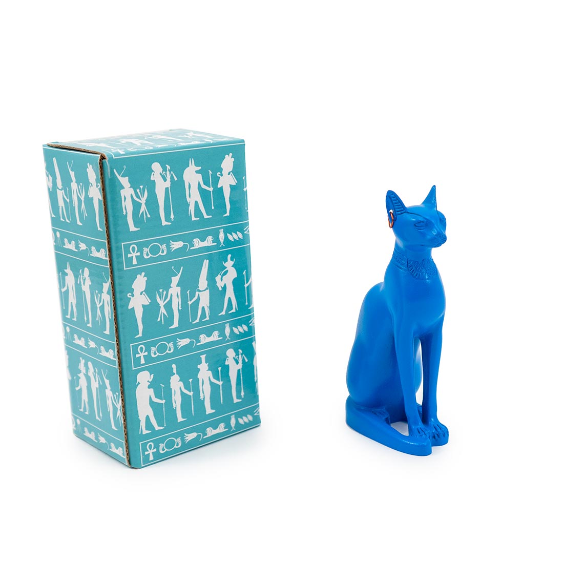 Blue Bastet Statuette