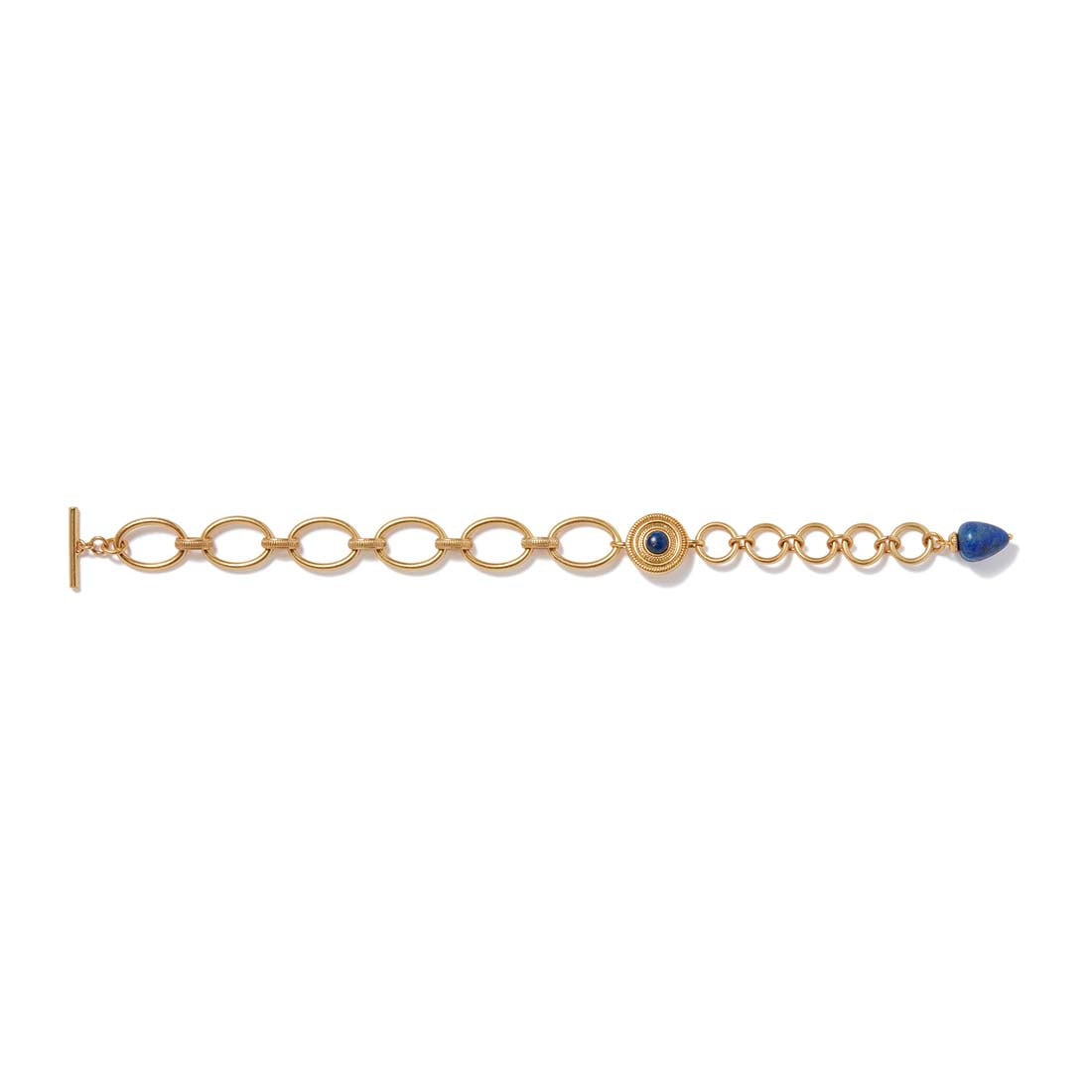 Etruscan Lapis T-Bar Bracelet