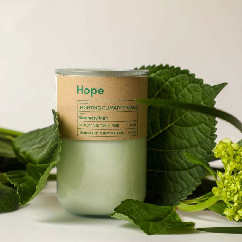 Rosemary &amp; Mint Hope Soy Wax Candle